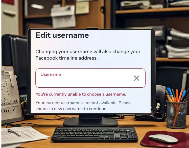 You’re Currently Unable to Choose a Username on Facebook