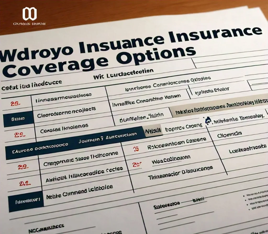 Wdroyo Insurance coverage options on paper